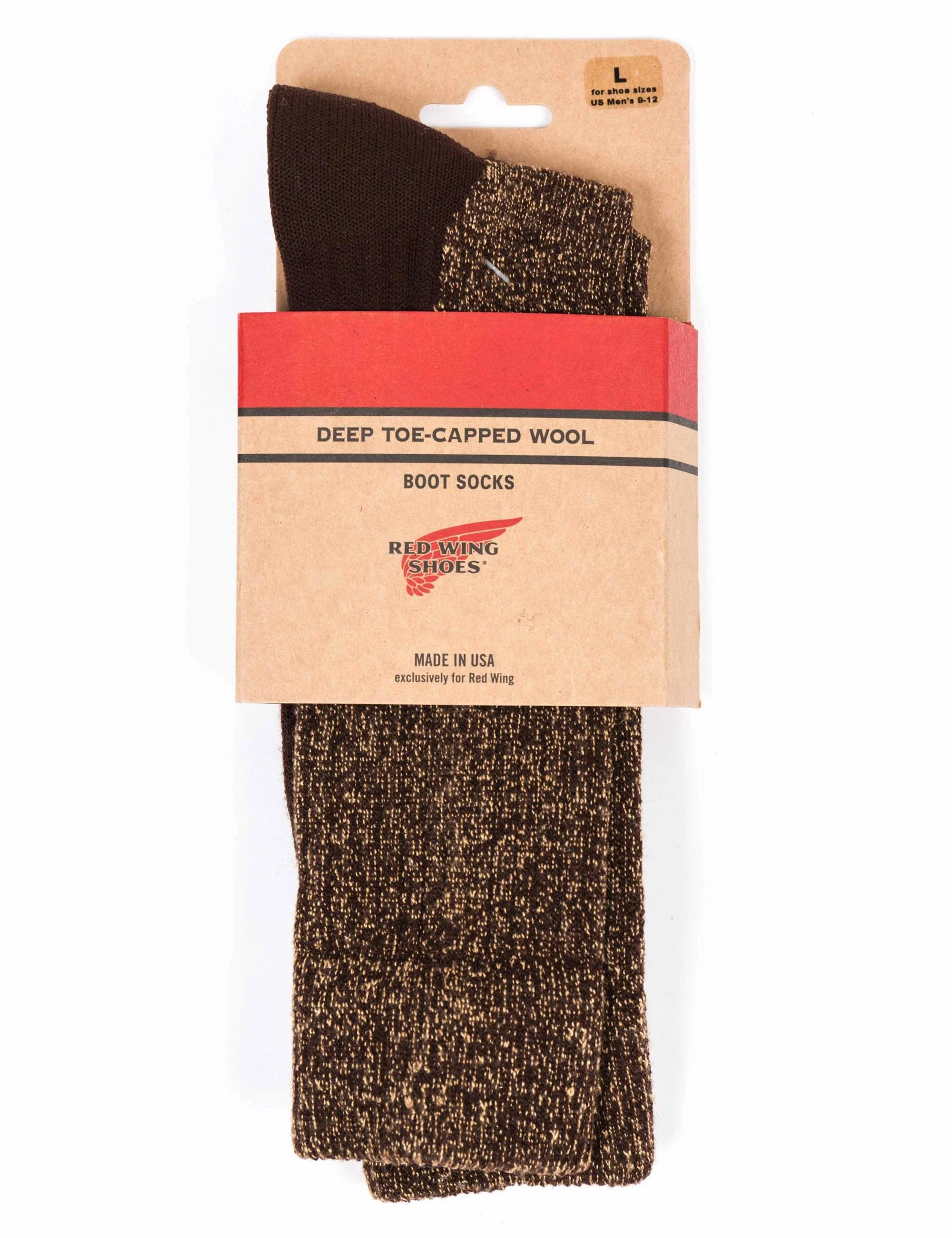 97640 Deep Toe Capped Wool Sock - Brown - Image 2