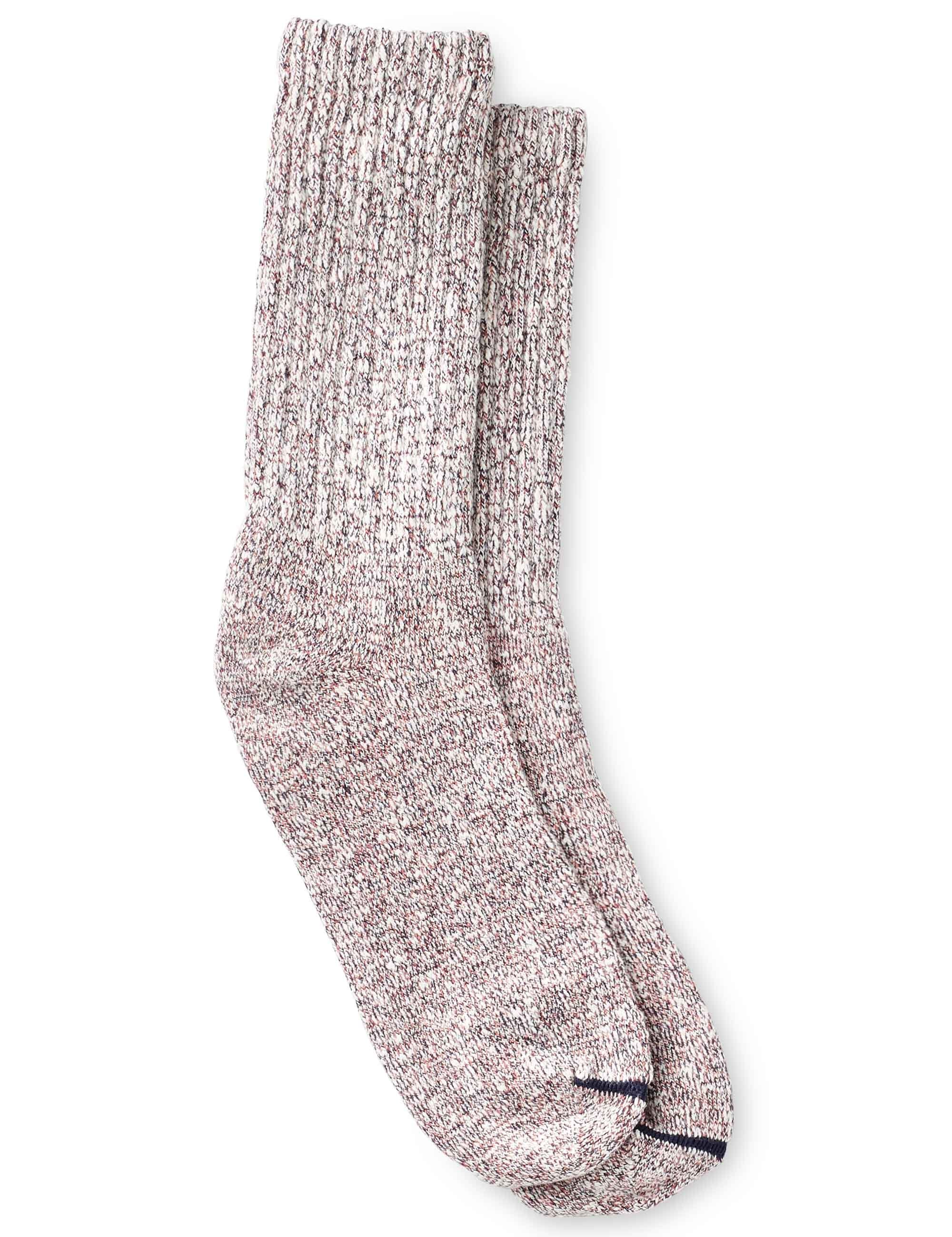 97661 Ragg Crew Socks - Burgundy