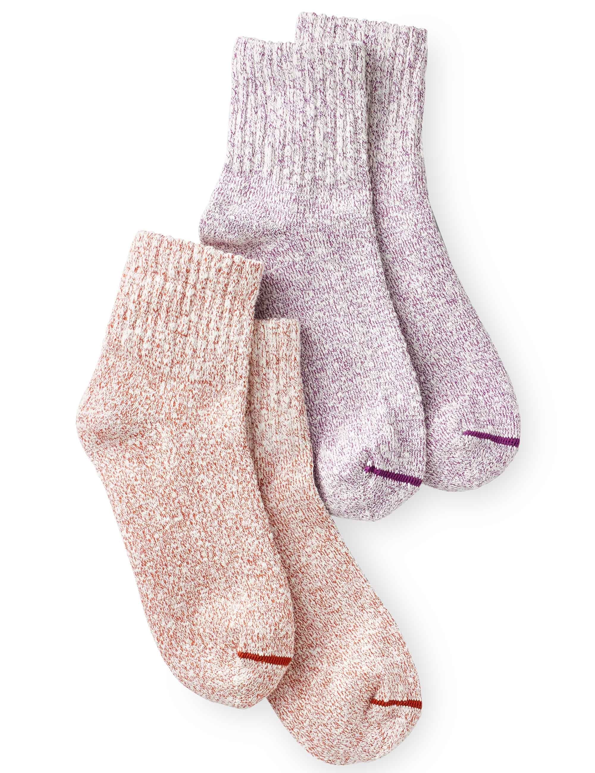 97672 Women's Quarter Crew Socks (2 Pack) - Warm