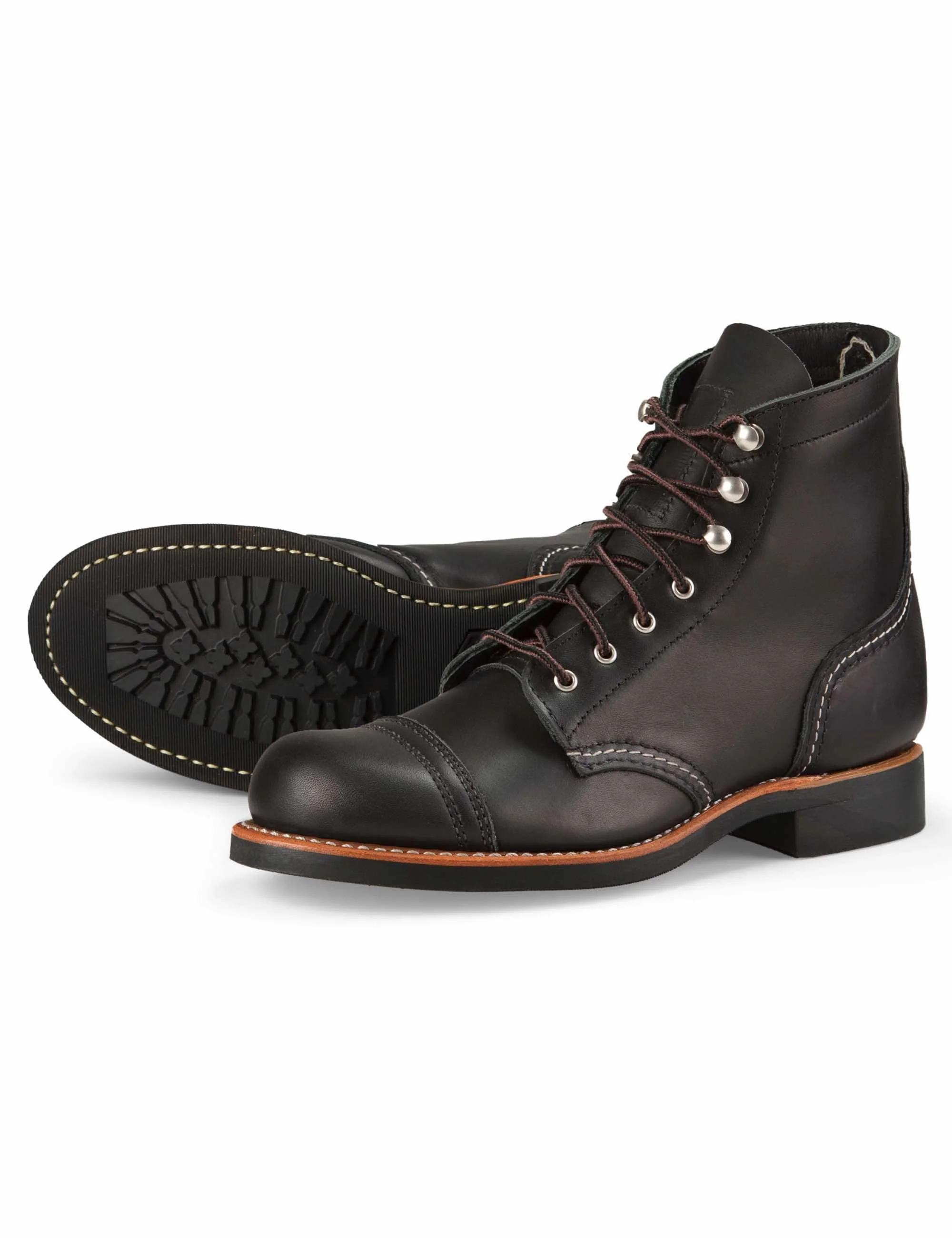 Women's 3366D (Wide) Heritage Iron Ranger Boot - Black Boundary Leather - Image 2