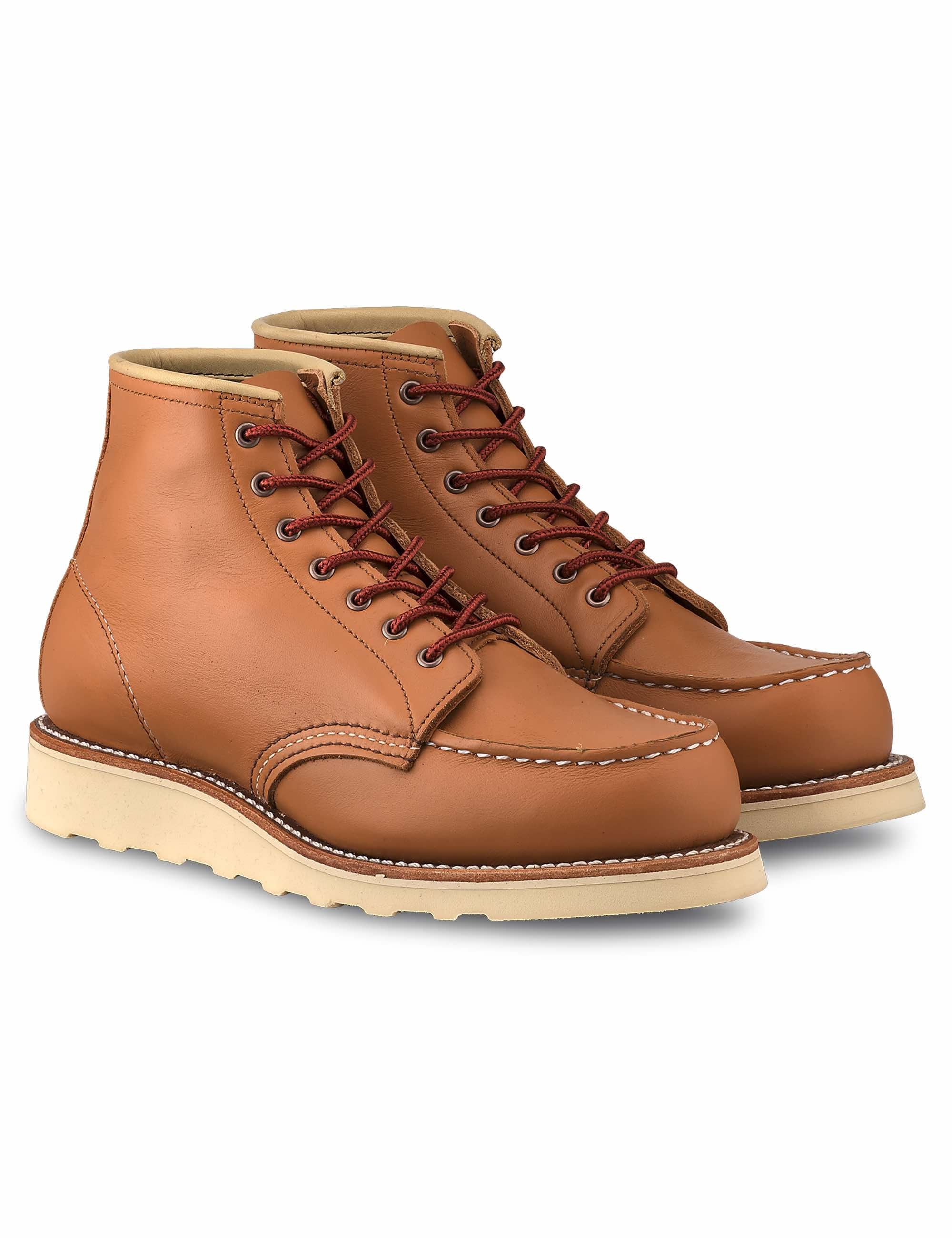 Women's 3383 Heritage 6" Moc Toe Boot - Tan Boundary Leather