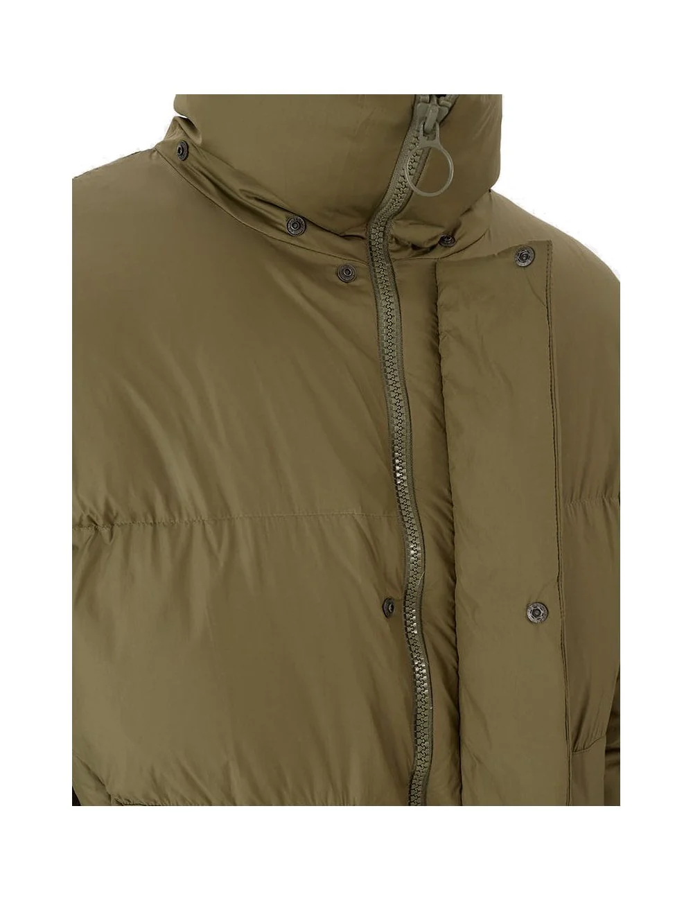 Wide Down Jacket - Olive - Image 7