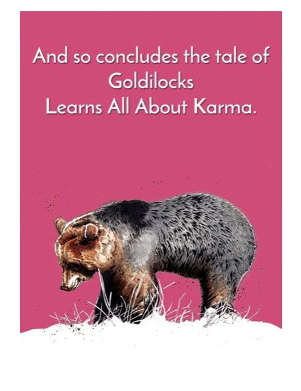Goldilocks Bear Greeting Cards