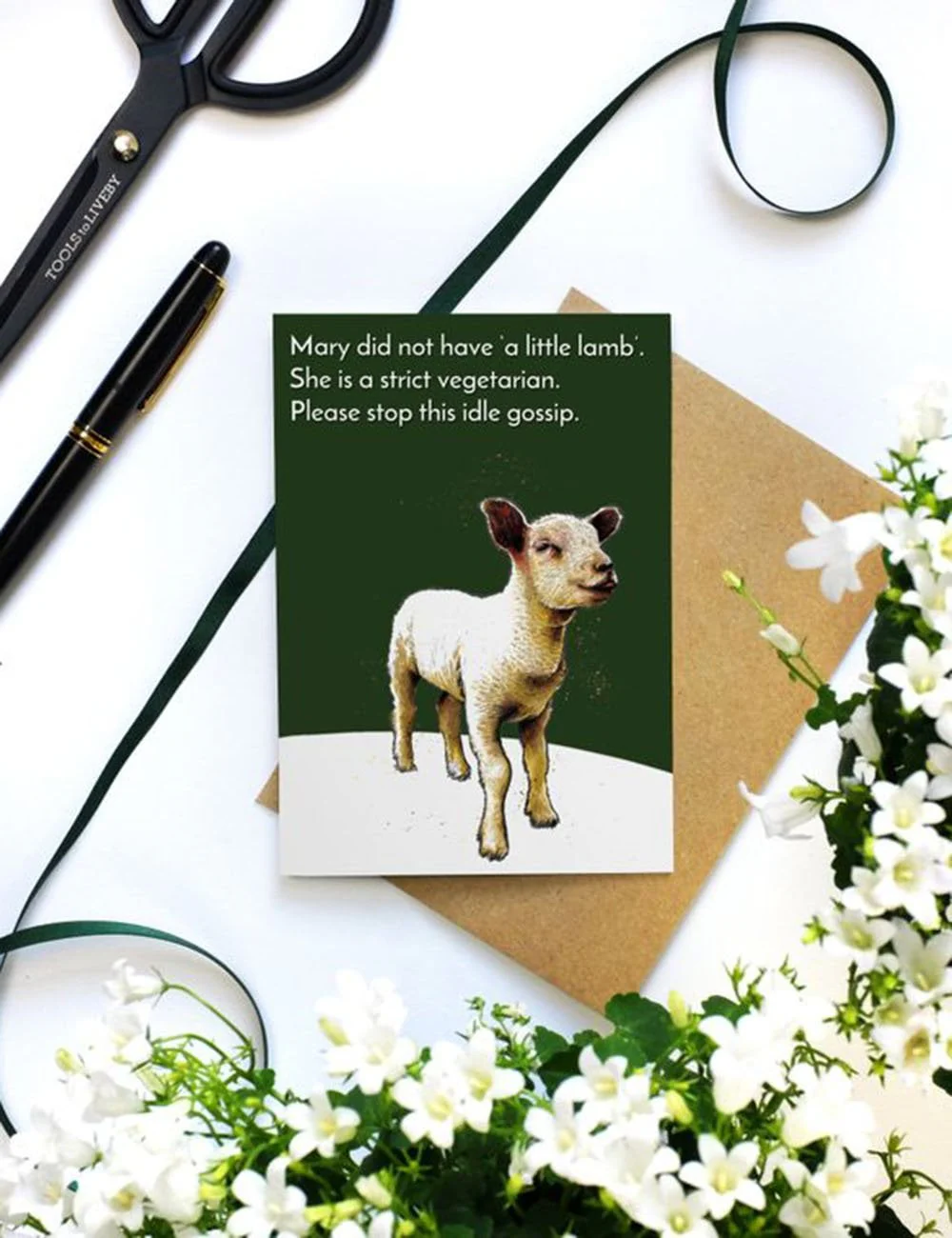 Mary Little Lamb Greeting Cards - Image 3