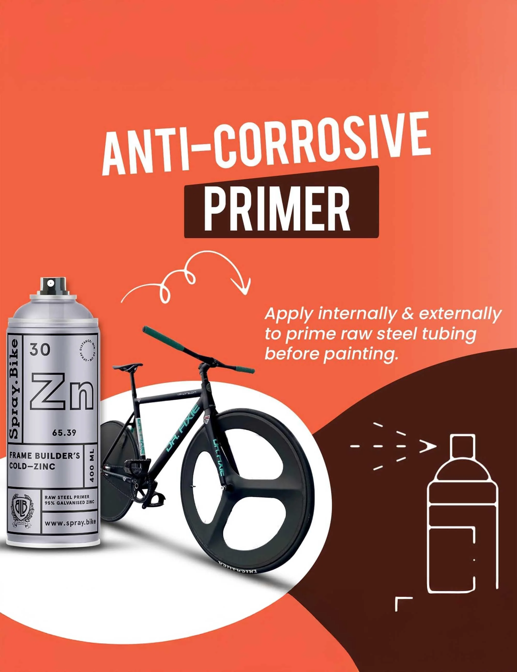 Spray Frame Builder's 400ml - Cold Zinc - Image 5