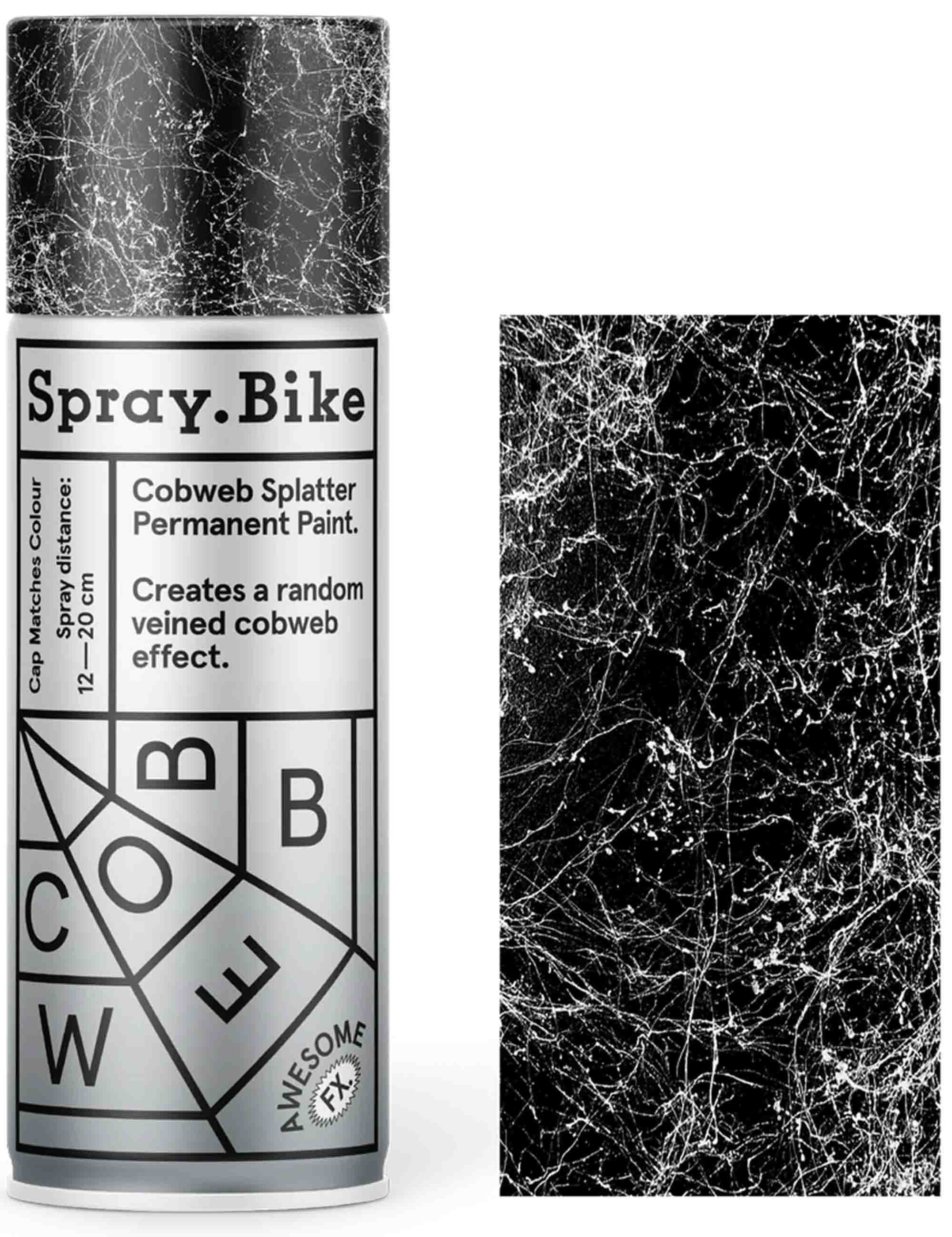 Spray Paint Cobweb Splatter Effect 400ml - White