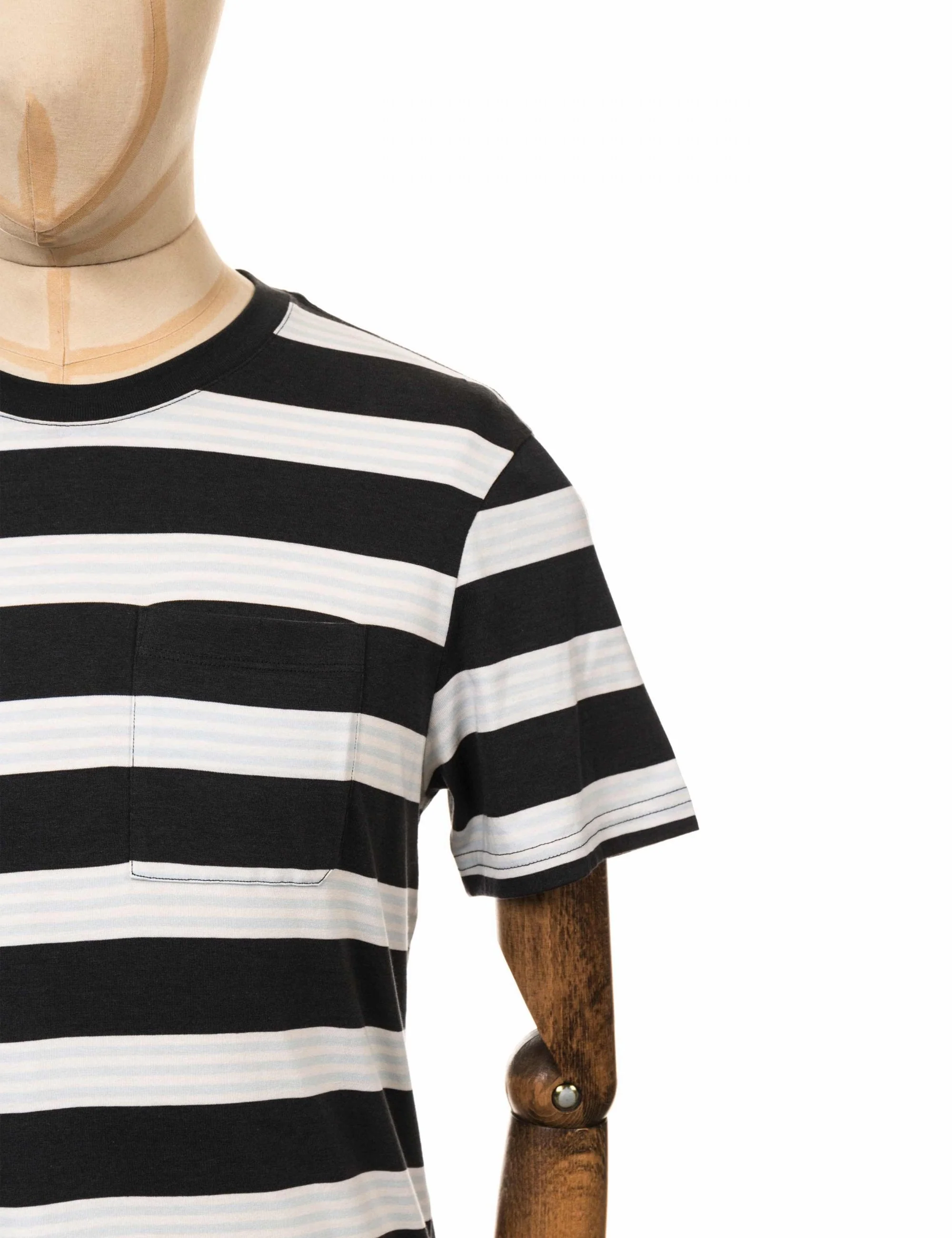 Binder Stripe T-Shirt - Black Fade - Image 3