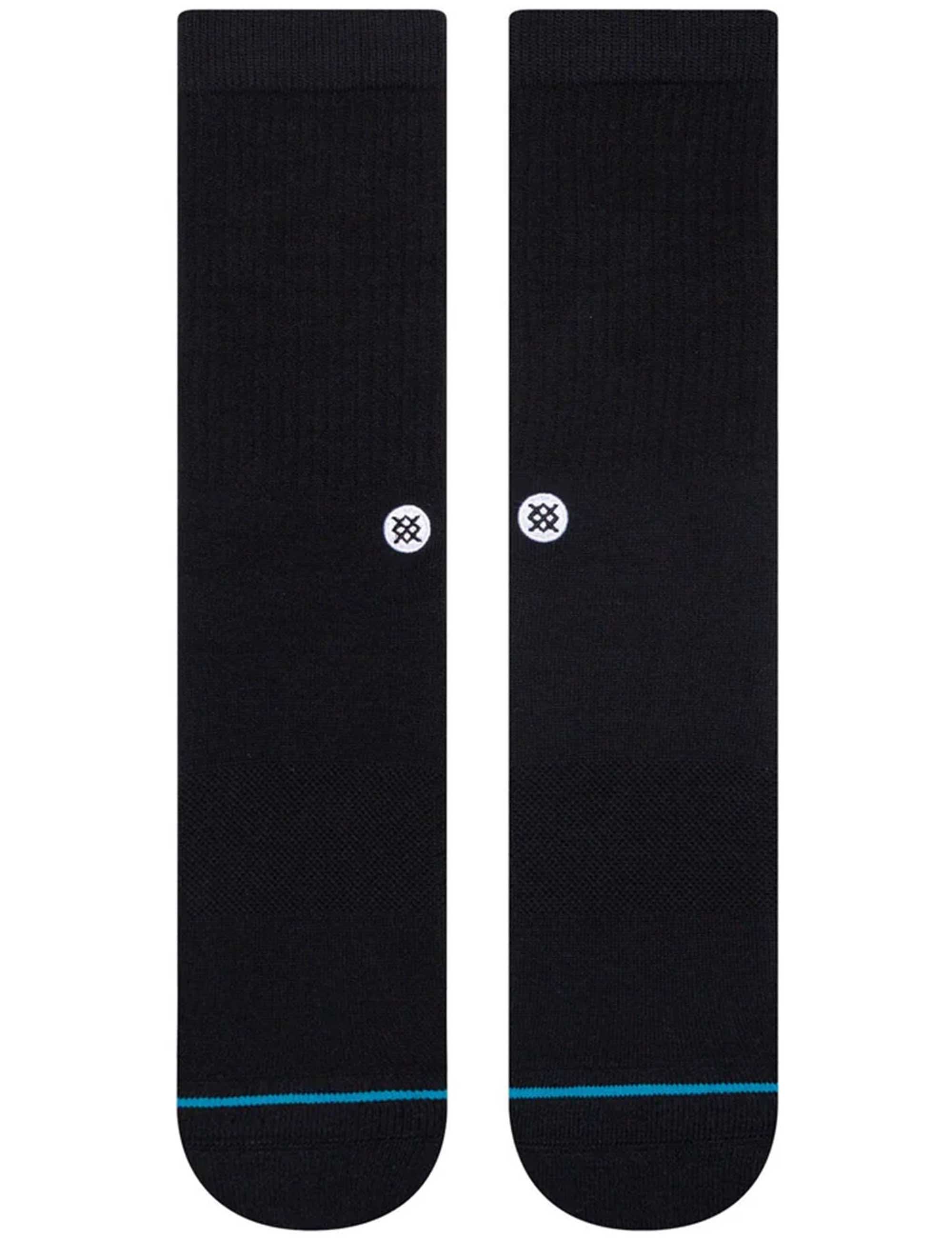 Icon Crew Socks - Black/White - Image 2