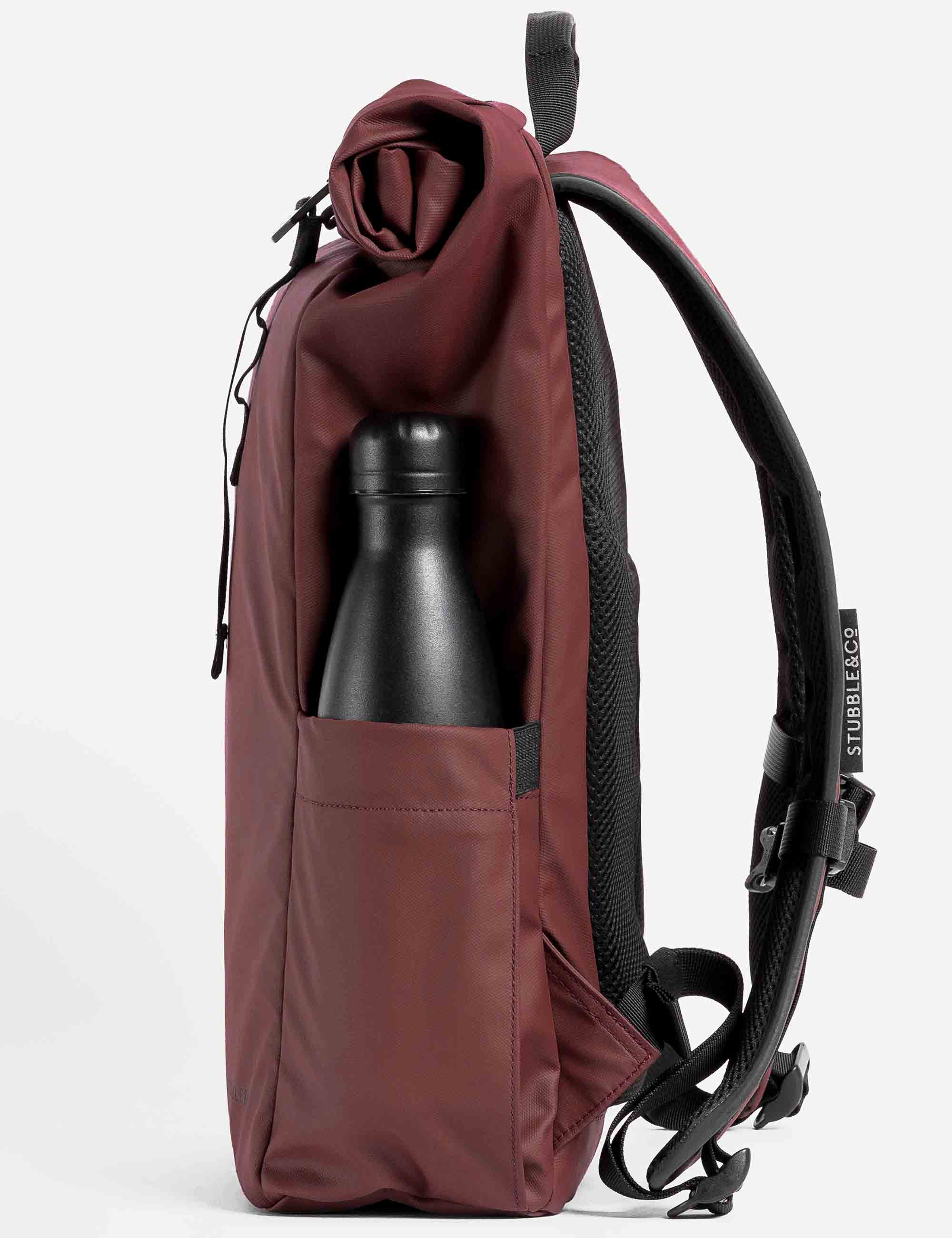 The Roll Top Backpack 15L - Garnet Red - Image 6