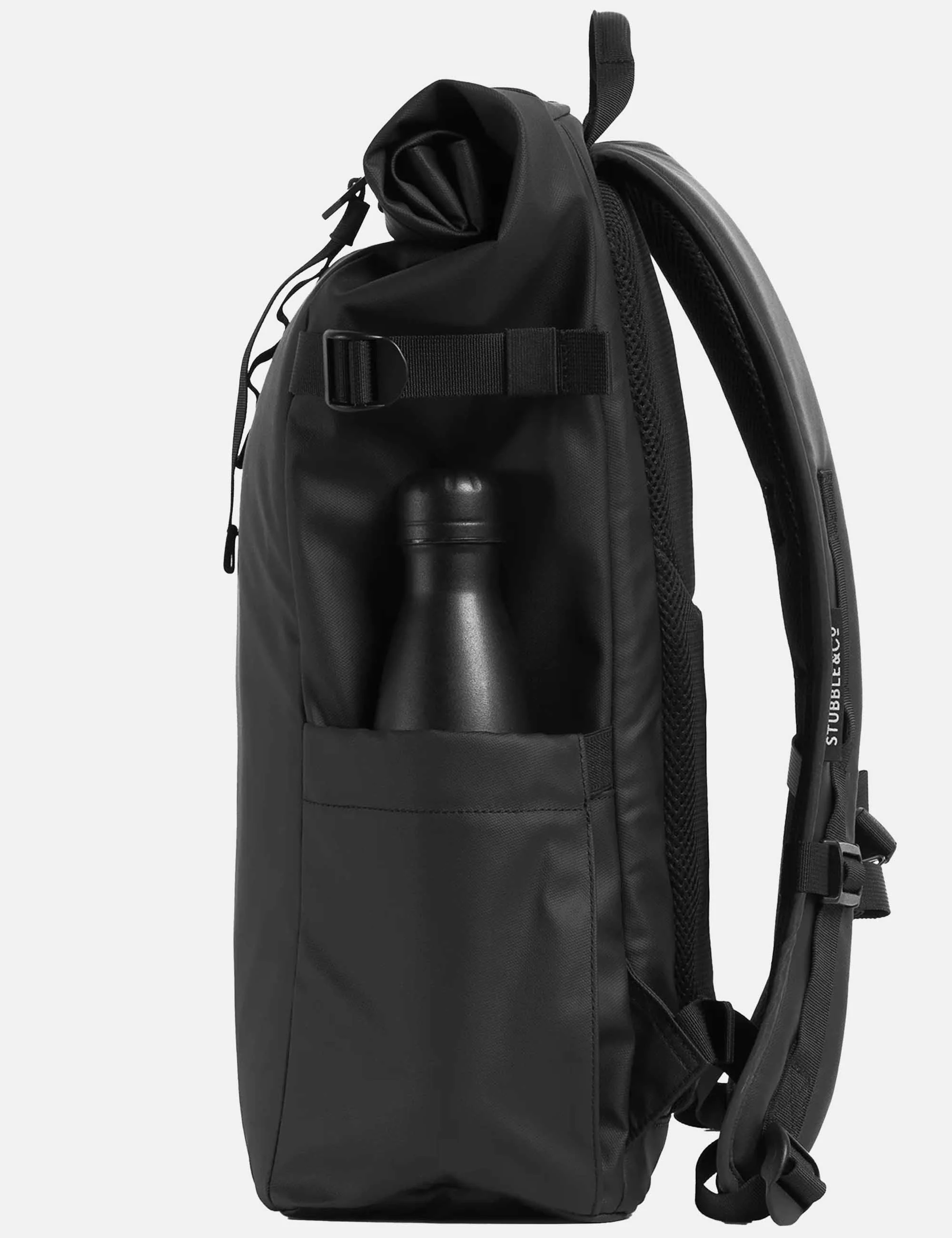 The Roll Top Backpack 20L - All Black - Image 3