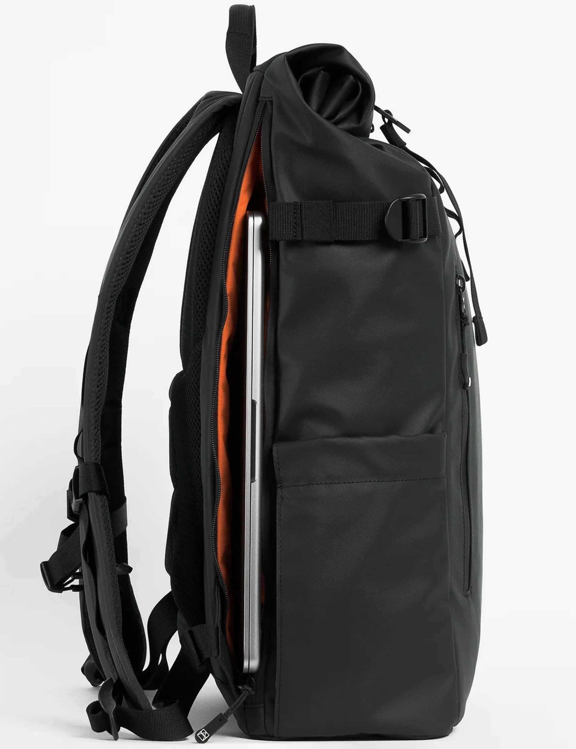 The Roll Top Backpack 20L - All Black - Image 4
