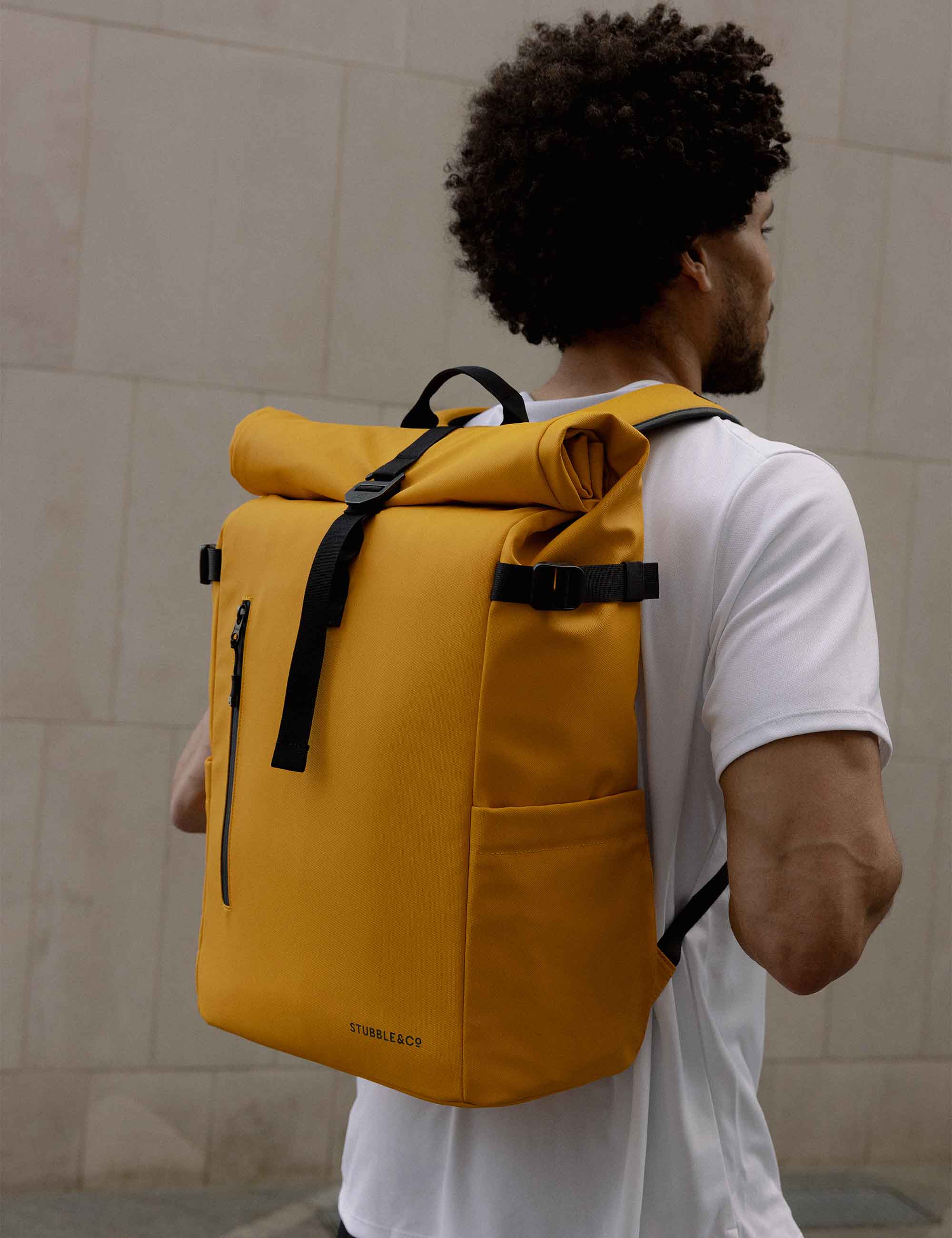 The Roll Top Backpack 30L - Yellow - Image 2