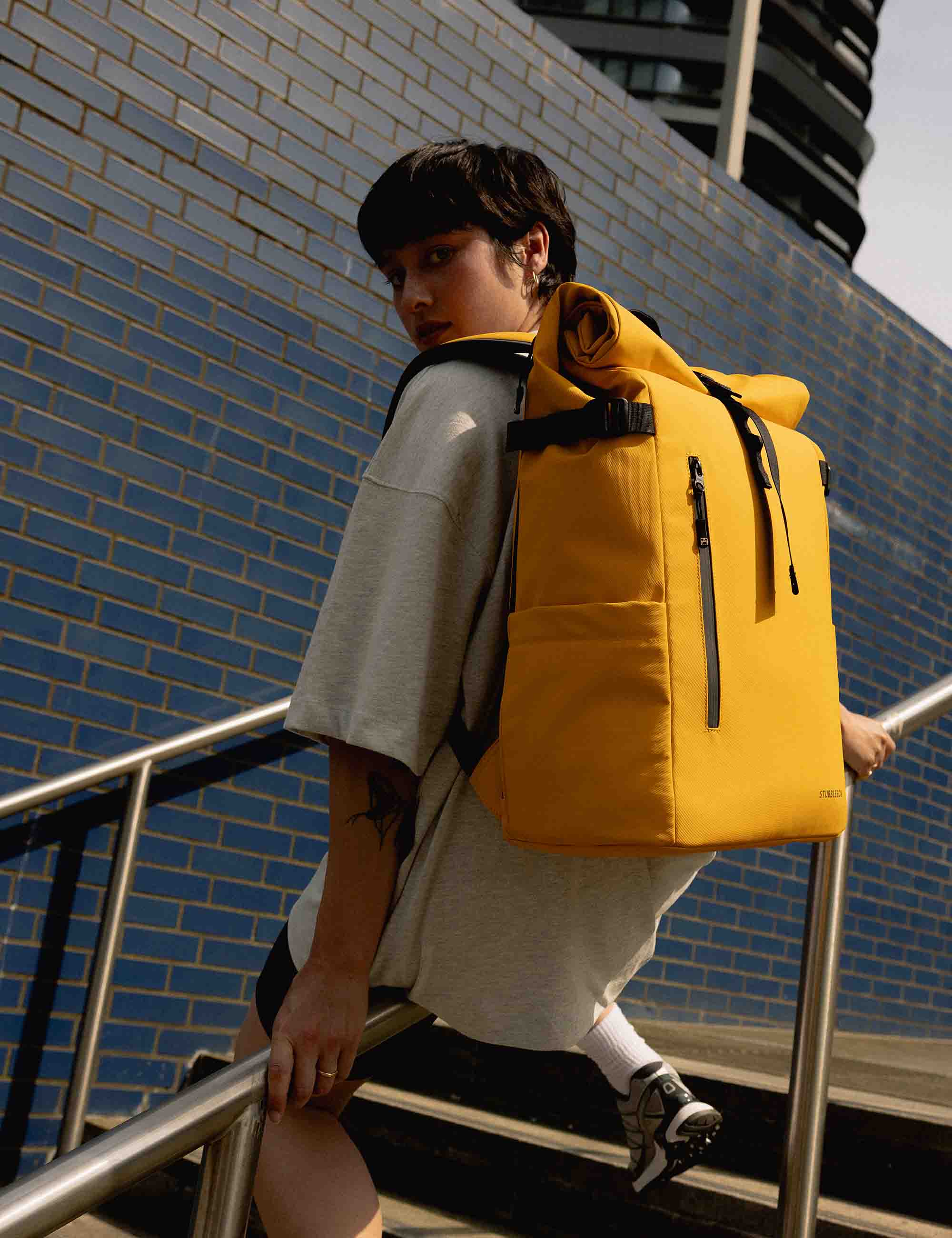 The Roll Top Backpack 30L - Yellow - Image 5
