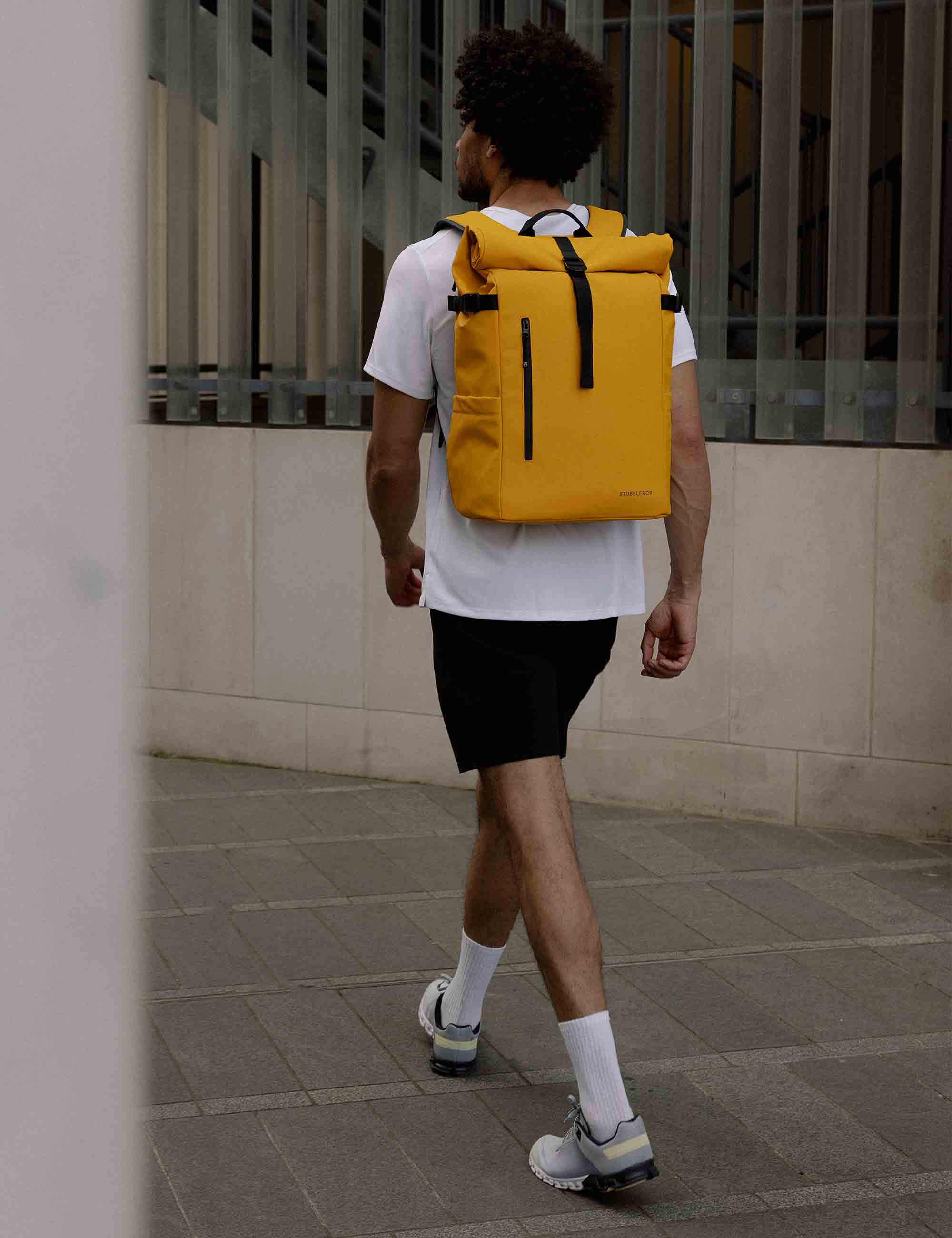 The Roll Top Backpack 30L - Yellow - Image 9