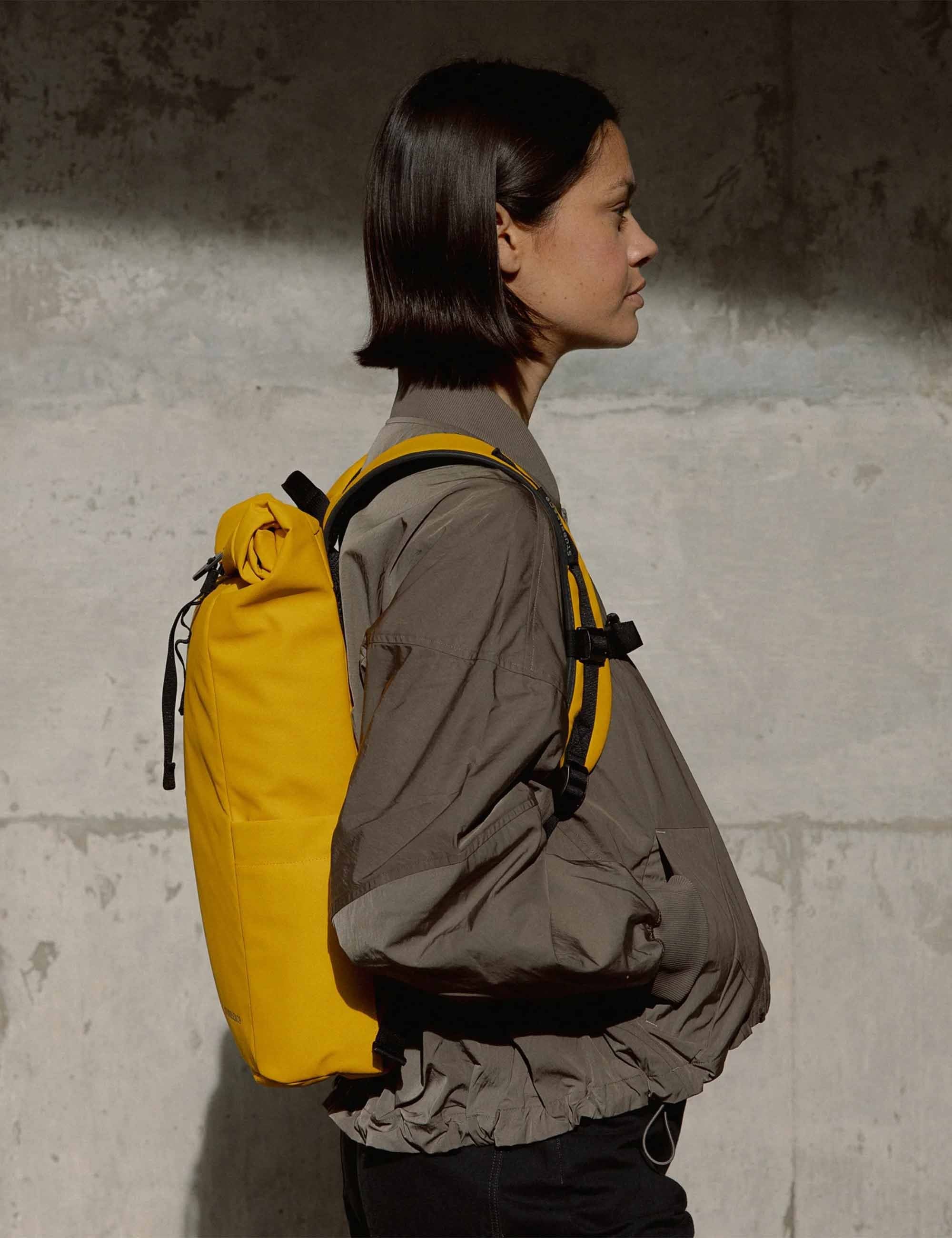 The Roll Top Backpack 15L - Yellow - Image 2