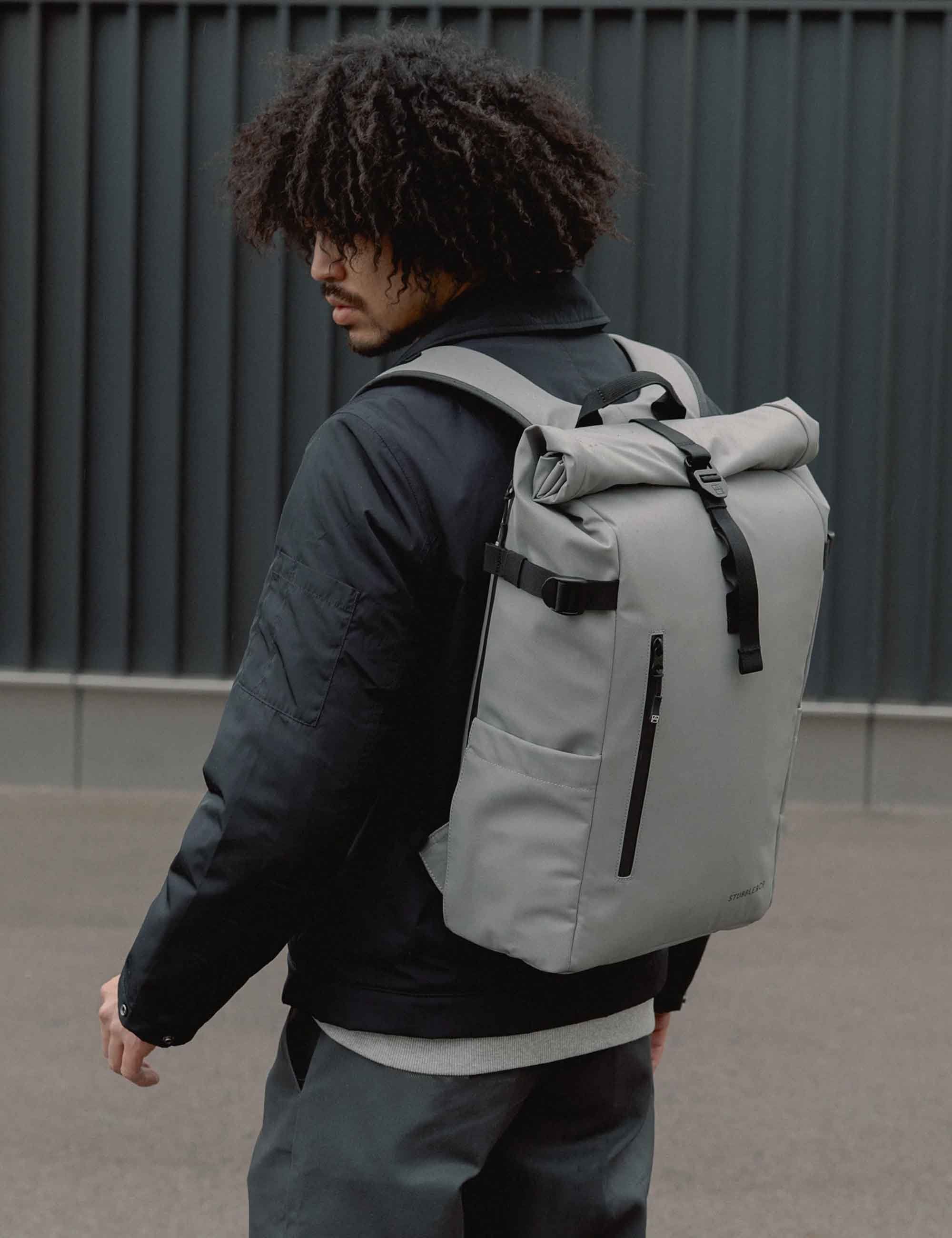The Roll Top Backpack 20L - Concrete - Image 2