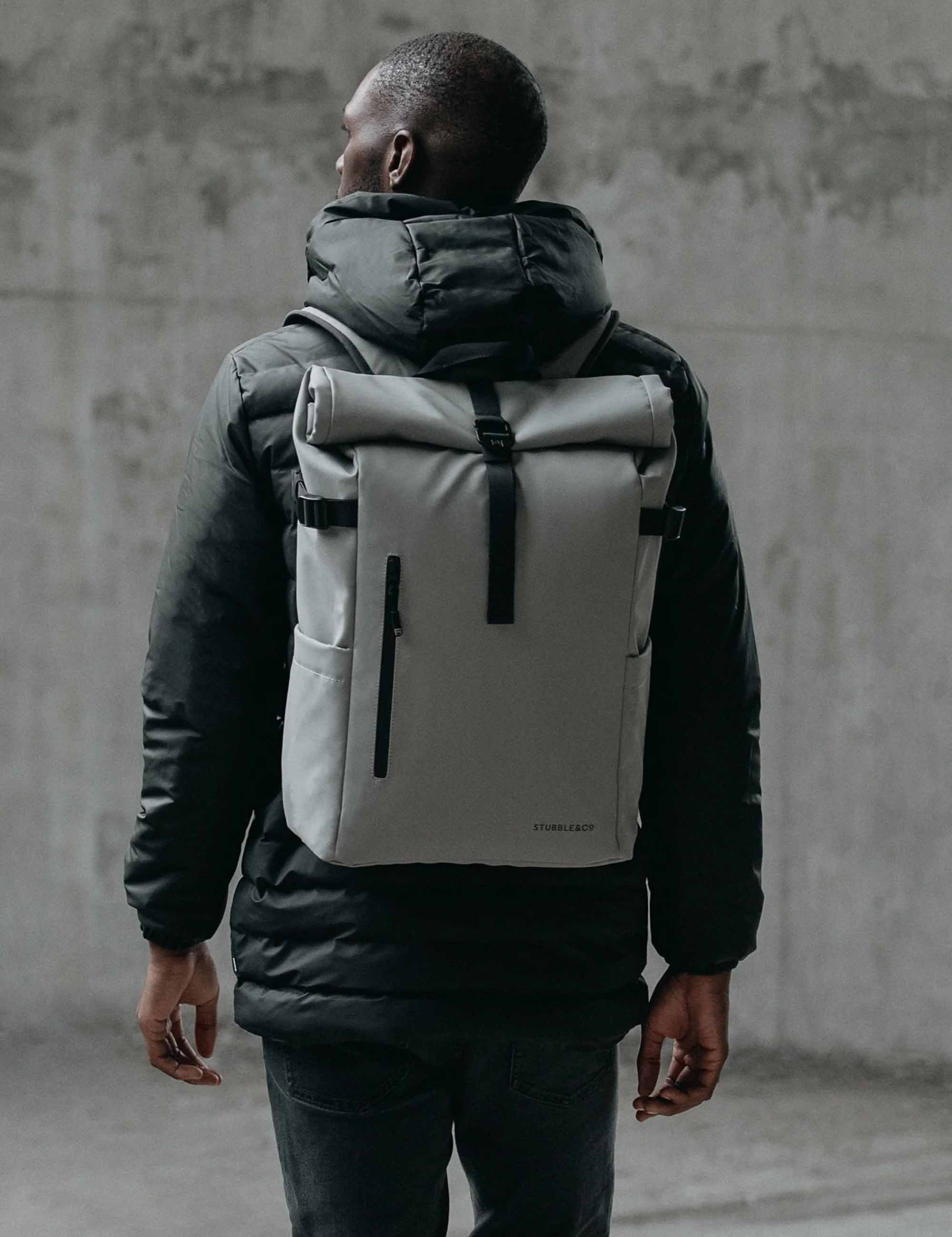 The Roll Top Backpack 20L - Concrete - Image 4