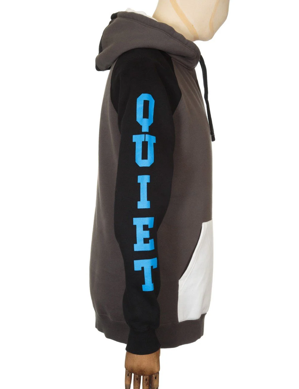 Climber Hooded Sweat - Charcoal/White - Image 3