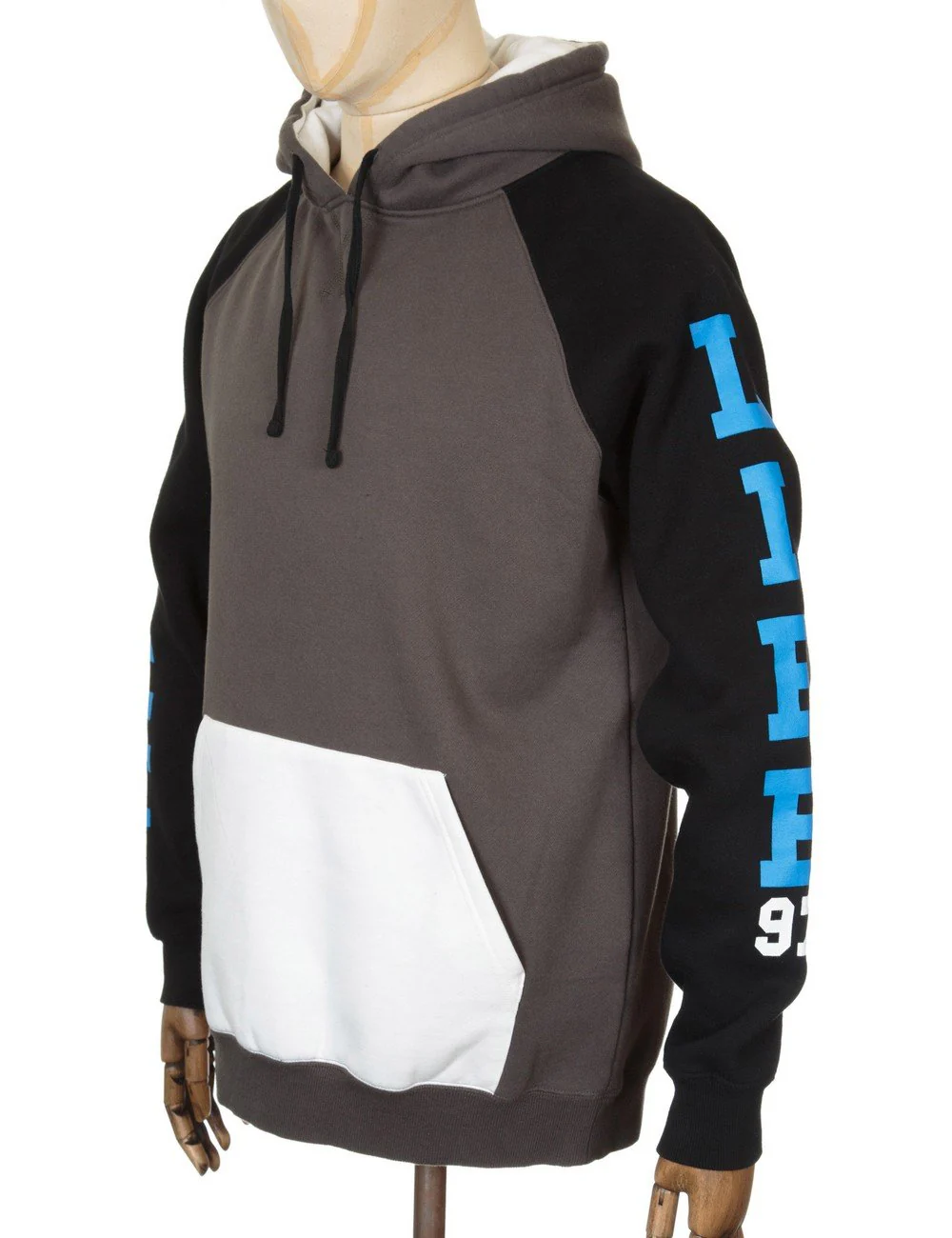 Climber Hooded Sweat - Charcoal/White - Image 6