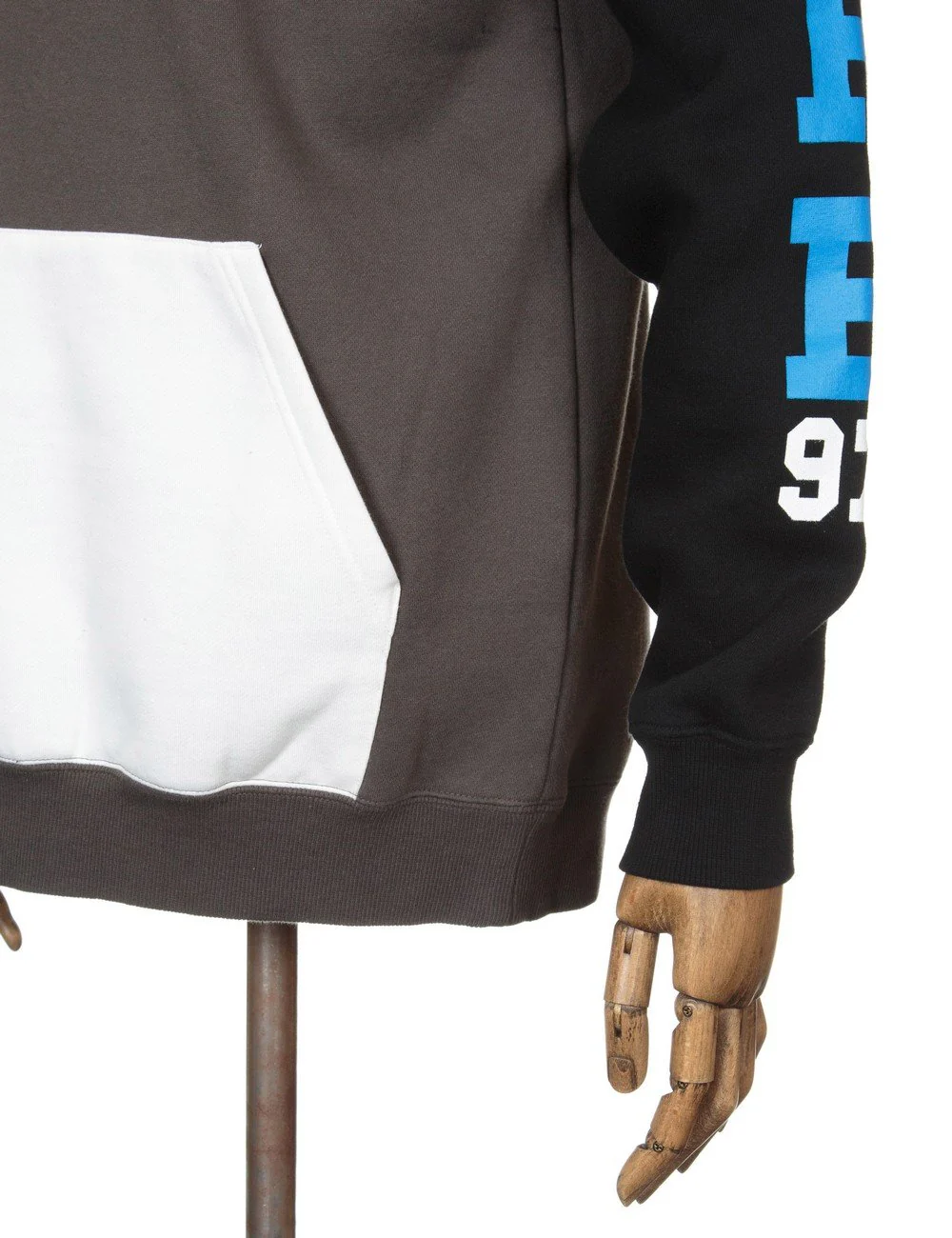 Climber Hooded Sweat - Charcoal/White - Image 7