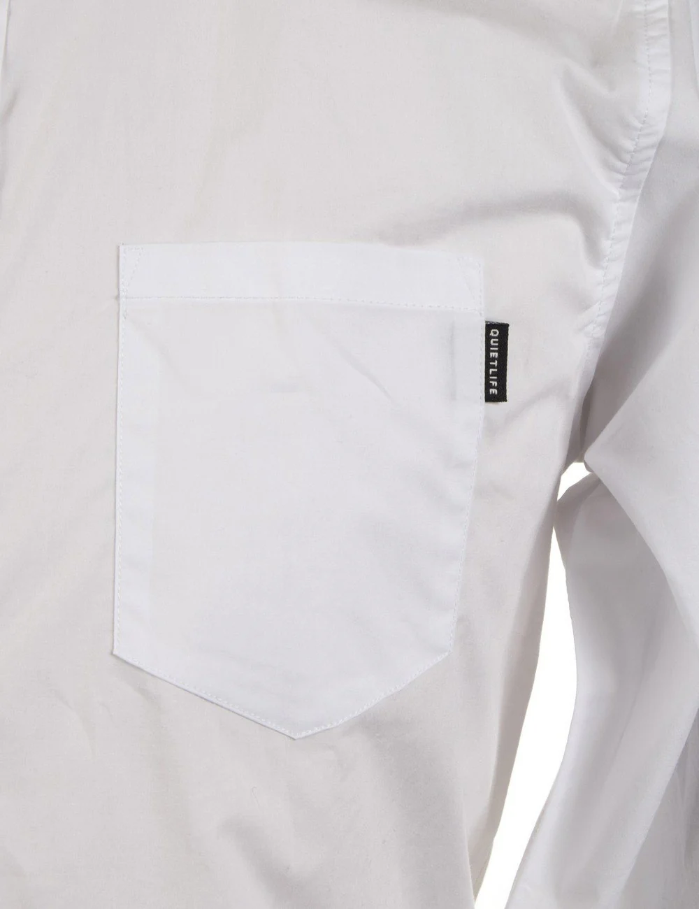 L/S Rib Cuff Shirt - White - Image 4