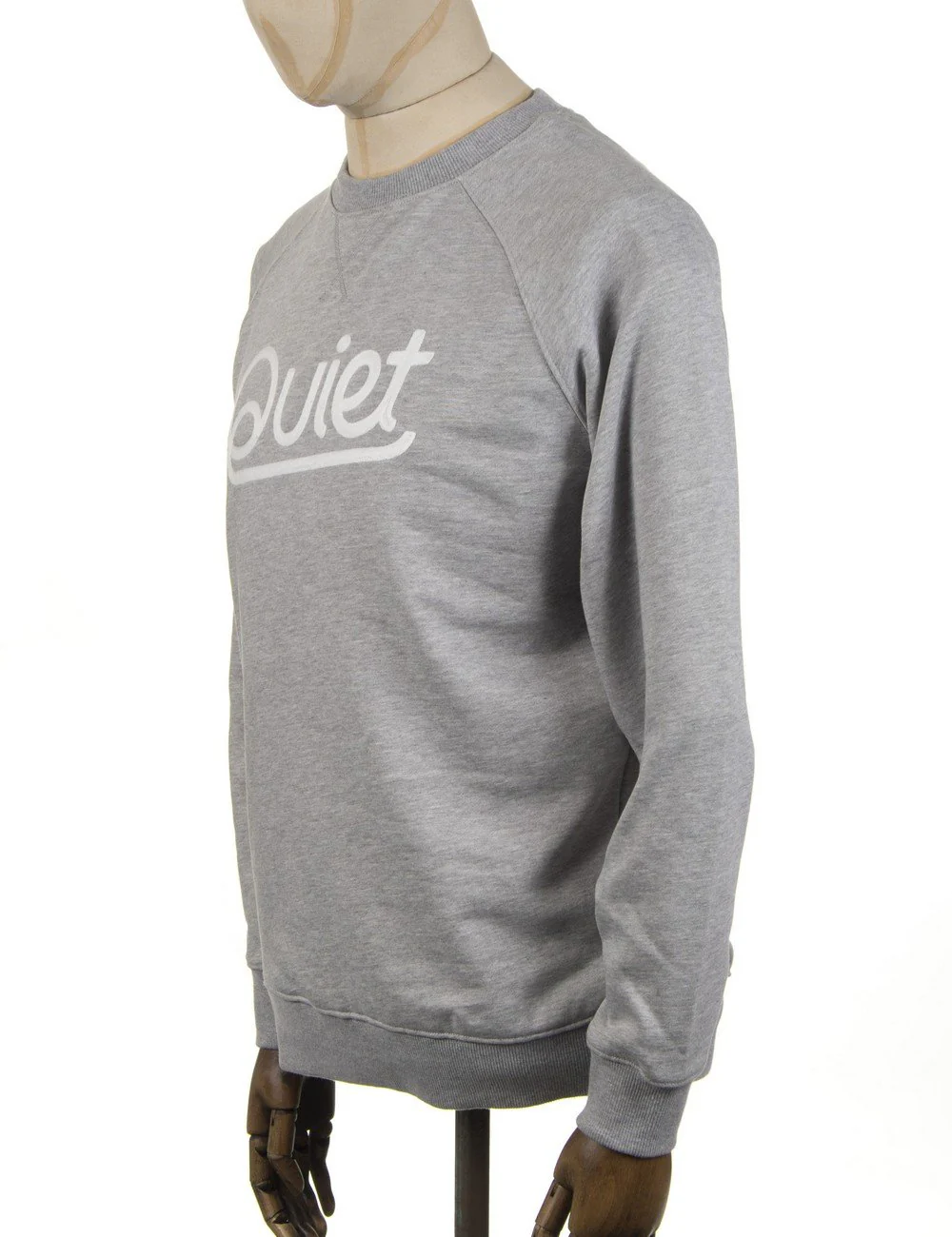Script Chainstitch Sweatshirt - Heather Grey - Image 3
